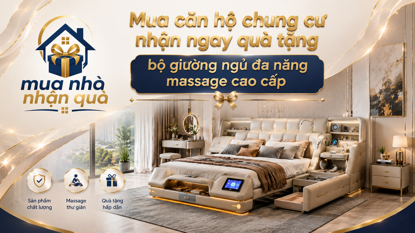1 bộ giường masage