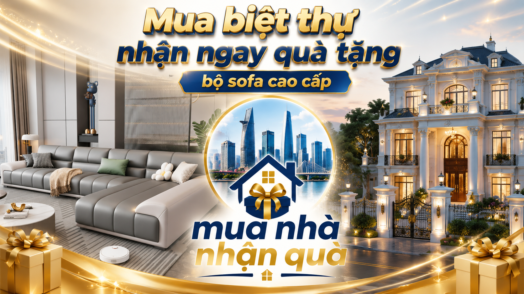 bộ sofa cao cấp cho biệt thự