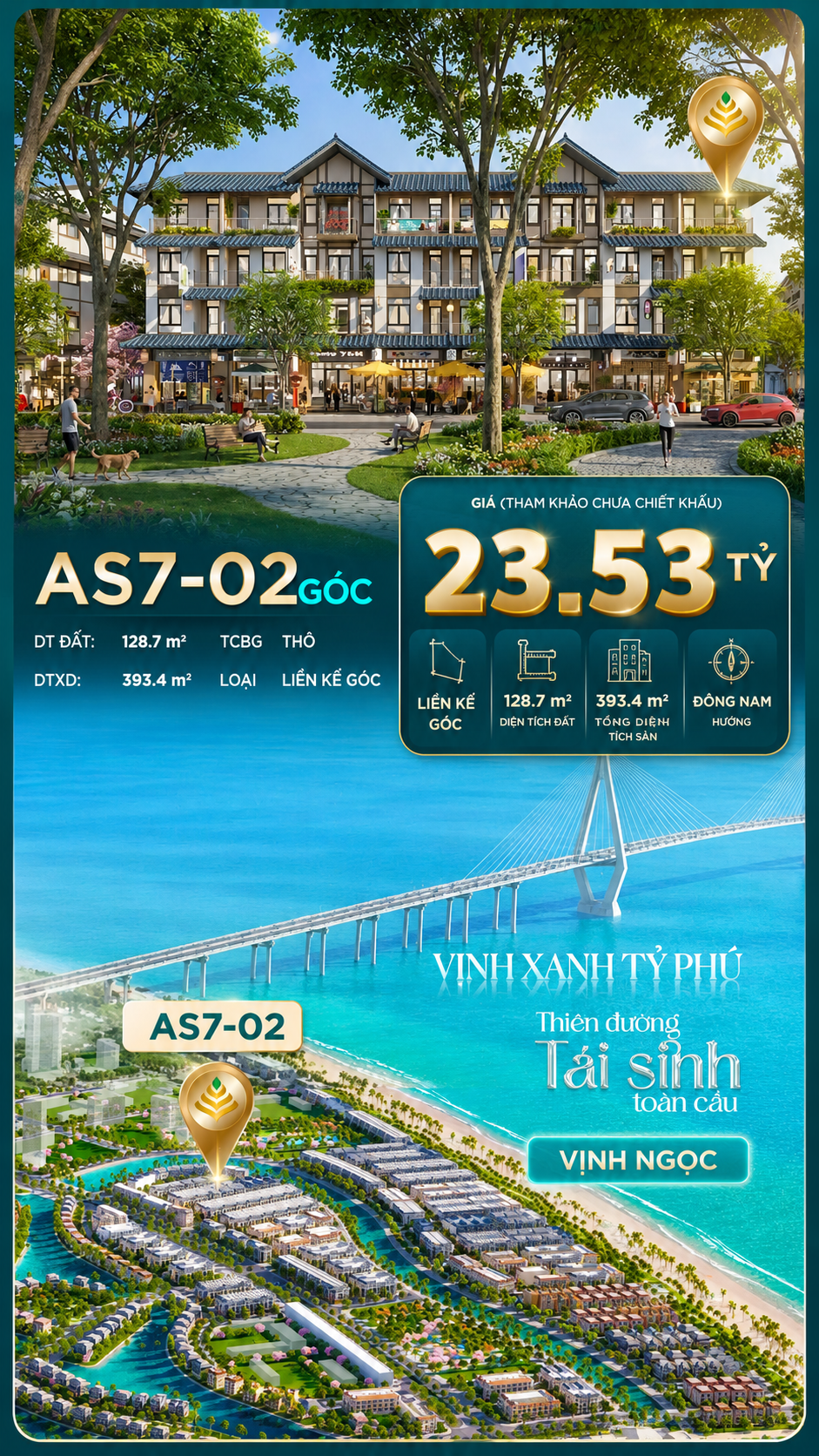 LIỀN KỀ AS7-02 CĂN GÓC HIẾM SIÊU PHẨM KD