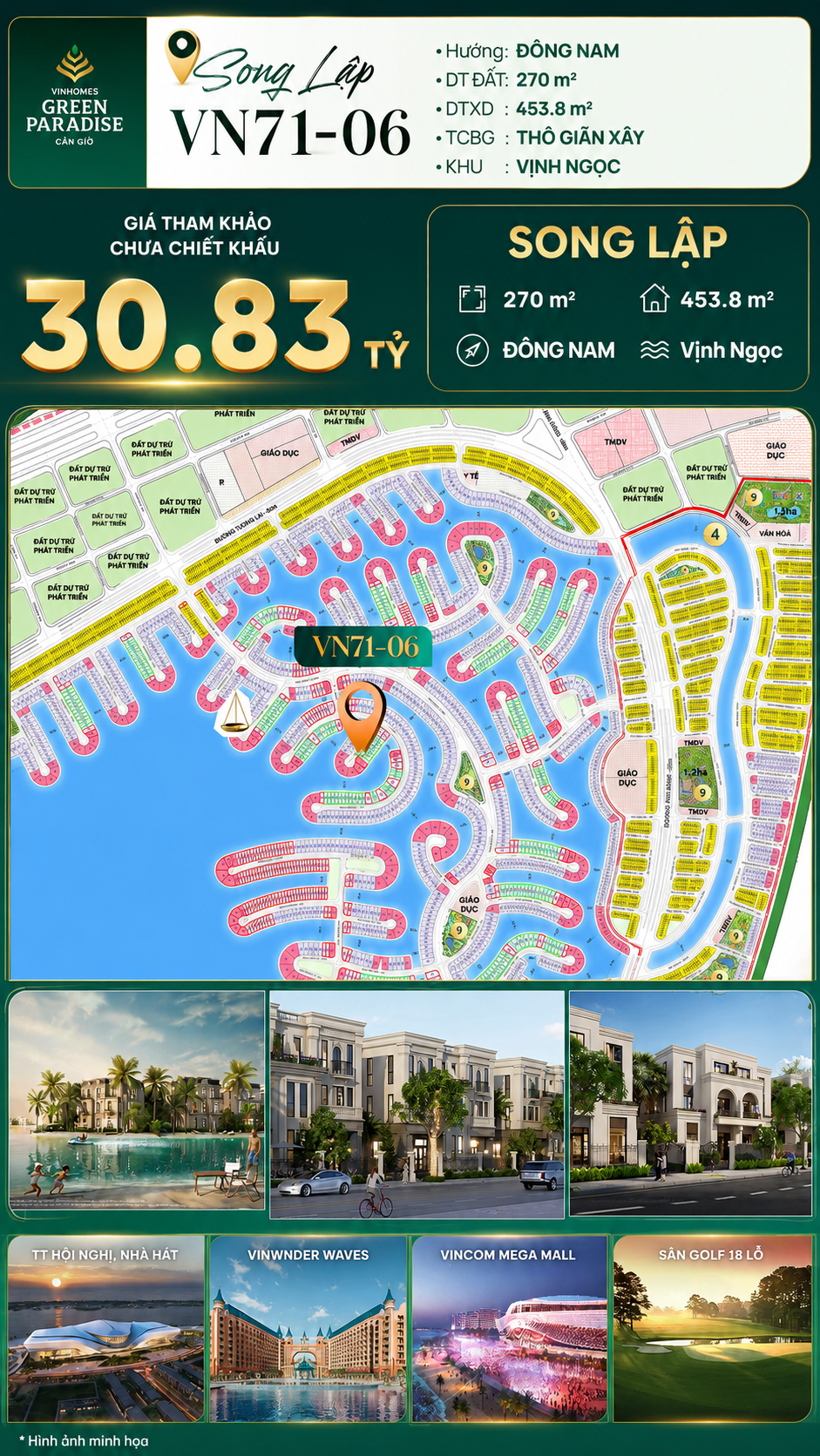 Song lập VN71-06, view biển rộng sau nhà, giá 30.83 tỷ