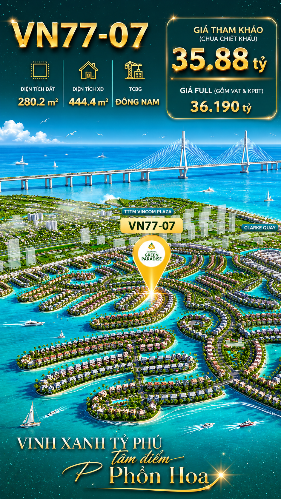 Song lập VN77-07, view biển rộng sau nhà, giá 35.88 tỷ