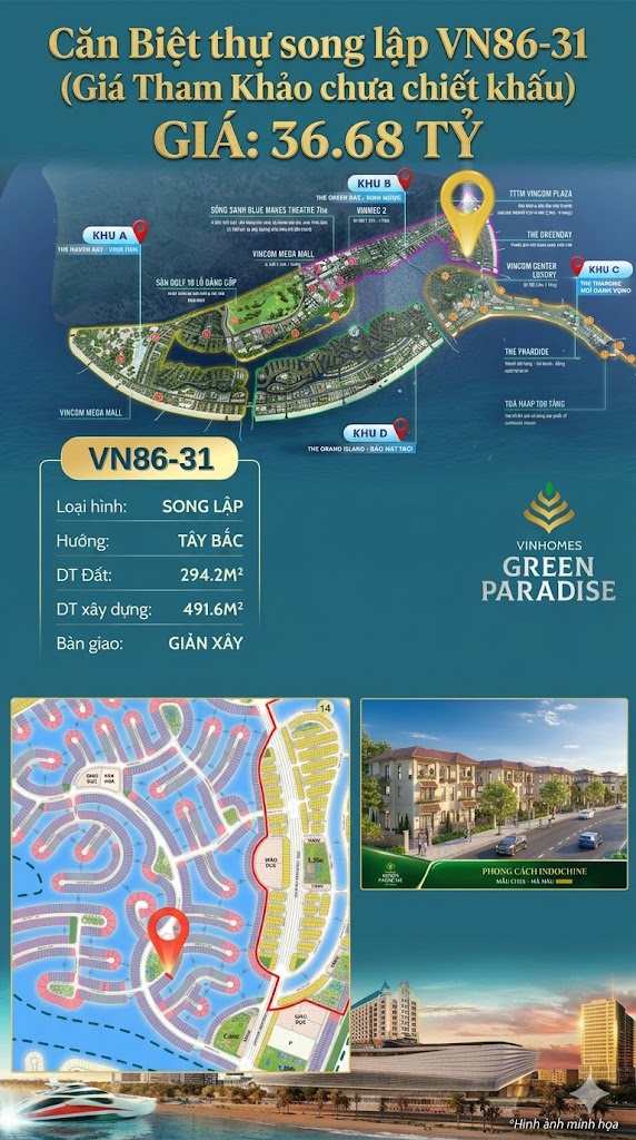 Song lập VN86-31, Tây Bắc, view biển hồ 800ha, 36.68 tỷ