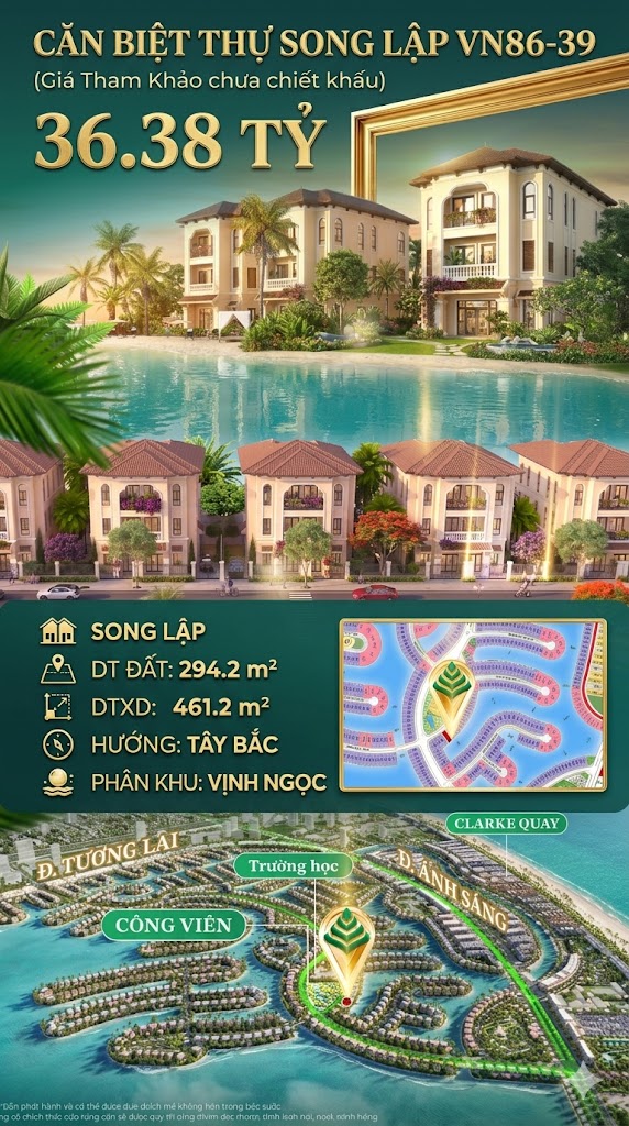 Song lập VN86-39, Tây Bắc, view biển hồ 800ha, 36.38 tỷ