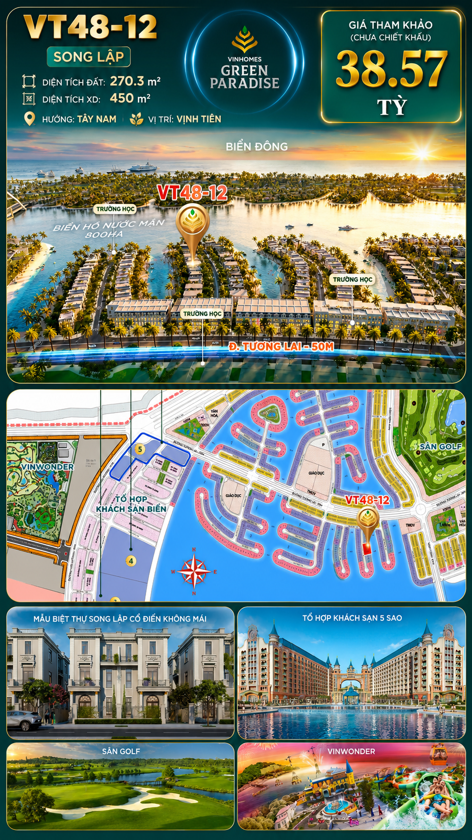  Song Lập VT48-12 Vịnh Tiên 38.57 tỷ view biển đẹp