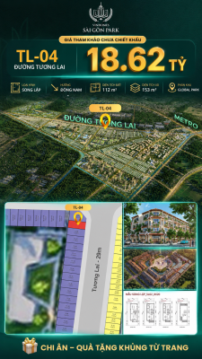 Biệt thự song lập TL-04 GLOBAL PARK Vinhomes Sài Gòn Park Giá 18.62 Tỷ