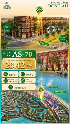 SHOPHOUSE AS-70 MẶT TIỀN 50M PHỐ ĐÊM TRUNG TÂM
