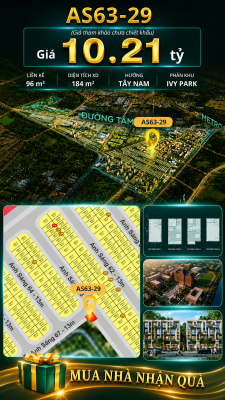 Nhà phố Vinhomes Sài Gòn Park AS63-29 giá 10.21 tỷ