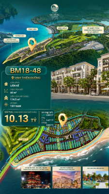 Nhà Phố Liền Kề BM18-48 Vinhomes Global Gate Hạ Long Xanh 10.13 tỷ