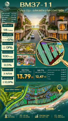 Biệt Thự Song Lập BM37-11 Vinhomes Global Gate Hạ Long 13.79 tỷ