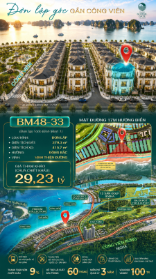 Biệt Thự Đơn Lập BM48-33 Vinhomes Global Gate Hạ Long 29.23 tỷ