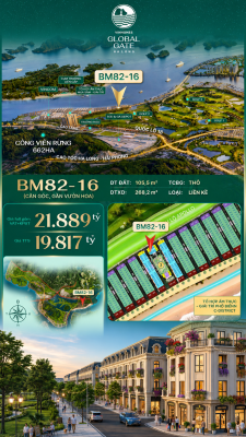 Liền Kề BM82-16 Vinhomes Global Gate Hạ Long Xanh 21.88 tỷ