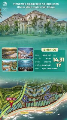 Biệt Thự Song Lập BM84-06 Vinhomes Global Gate Hạ Long 14.13 tỷ