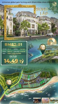 Biệt Thự Song Lập BM87-01 Vinhomes Global Gate Hạ Long 14.49 tỷ