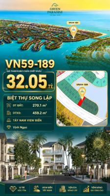 Song lập VN59-189 - View biển Tây Nam Vịnh Ngọc