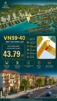 Song lập Vịnh Ngọc VN59-40 Green Paradise Cần Giờ