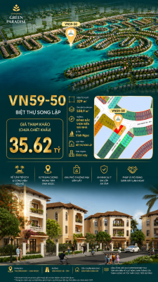 Song lập Vịnh Ngọc VN59-50 Green Paradise Cần Giờ - View biển sau nhà