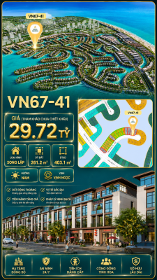 Song lập VN67-41 view biển rộng sau nhà, đất rộng thoáng, giá 29.72 tỷ