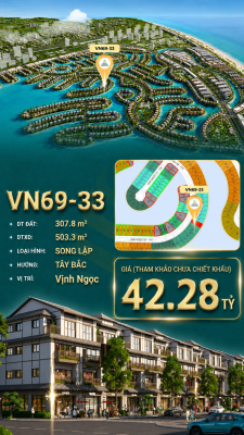 Song lập VN69-33 view biển rộng sau nhà, giá 42.28 tỷ