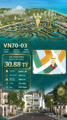 Song lập VN70-03 view biển rộng sau nhà, giá 30.88 tỷ