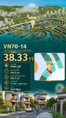 Song lập VN70-14 view biển rộng sau nhà, giá 38.33 tỷ