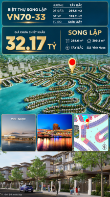 Song lập VN70-33 view biển rộng sau nhà, giá 32.17 tỷ
