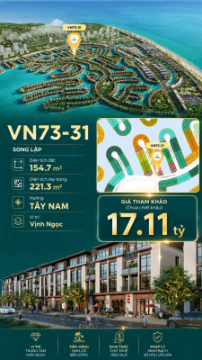 Song lập VN73-31, view biển rộng sau nhà, giá 17.11 tỷ