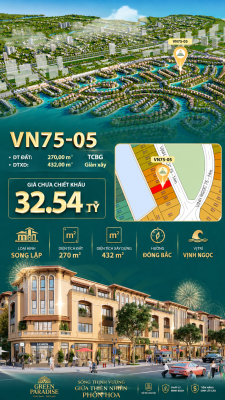 Song lập VN75-05, view biển rộng sau nhà, giá 32.54 tỷ