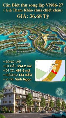 Song lập VN86-27, Tây Bắc, view biển hồ 800ha, 36.68 tỷ