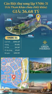 Song lập VN86-31, Tây Bắc, view biển hồ 800ha, 36.68 tỷ