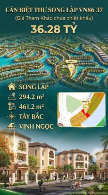 Song lập VN86-37 Tây Bắc, view biển hồ 800ha, 36.28 tỷ