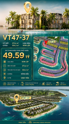 Đơn lập VT47-37  Vịnh Tiên 49.59 tỷ