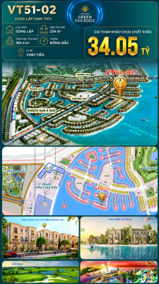Song lập VT51-02 view biển đẹp Vịnh Tiên 34.78 tỷ