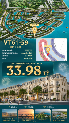 Song lập VT61-59 Vịnh Tiên 33.98 tỷ - Paradise Lagoon View