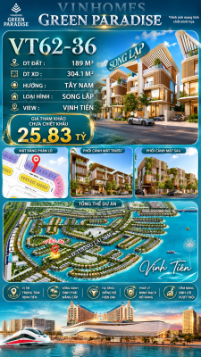 Song lập VT62-36 Vịnh Tiên 25.83 tỷ siêu rẻ
