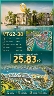 Song lập VT62-38 Vịnh Tiên 25.83 tỷ - Kiến trúc tân cổ điển
