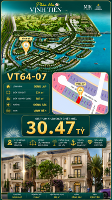 Song Lập VT64-07 view biển sau nhà Vịnh Tiên 30.47 tỷ