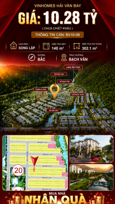 Biệt Thự Song Lập BV10-08 Vinhomes Hải Vân Bay Giá 10,28 Tỷ