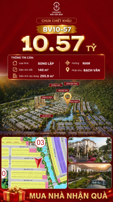Biệt Thự Song Lập BV10-57 Vinhomes Hải Vân Bay Giá 10,57 Tỷ