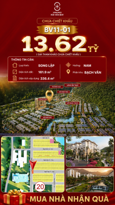 Biệt Thự Song Lập Góc BV11-01 Vinhomes Hải Vân Bay Giá 13,62 Tỷ