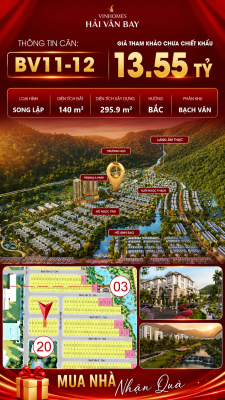 Biệt Thự Song Lập BV11-12 Vinhomes Hải Vân Bay Giá 13,55 Tỷ