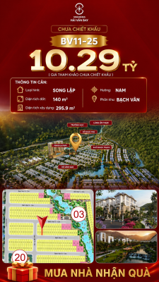 Biệt Thự Song Lập BV11-25 Vinhomes Hải Vân Bay Giá 10,29 Tỷ
