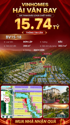 Biệt Thự Đơn Lập BV15-18 Vinhomes Hải Vân Bay Giá 15,74 Tỷ