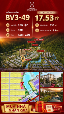 Bán Biệt Thự Đơn Lập BV3-49 Vinhomes Hải Vân Bay Giá 17,53 Tỷ