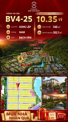 Bán Biệt Thự Song Lập BV4-25 Vinhomes Hải Vân Bay Giá 10,35 Tỷ
