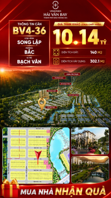 Bán Biệt Thự Song Lập BV4-36 Vinhomes Hải Vân Bay Giá 10,14 Tỷ