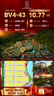 Bán Biệt Thự Song Lập BV4-43 Vinhomes Hải Vân Bay Giá 10,77 Tỷ