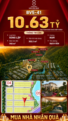 Bán Biệt Thự Song Lập BV5-41 Vinhomes Hải Vân Bay Giá 10,63 Tỷ