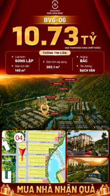 Bán Biệt Thự Song Lập BV6-06 Vinhomes Hải Vân Bay Giá 10,73 Tỷ