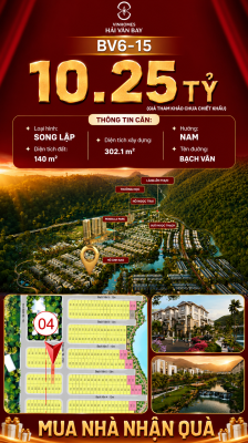 Bán Biệt Thự Song Lập BV6-15 Vinhomes Hải Vân Bay Giá 10,25 Tỷ