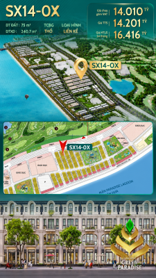 SX14-08 BÁN NHÀ PHỐ VỊ TRÍ ĐẸP SÓNG XANH